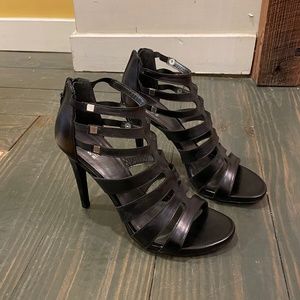 Strappy Black Stuart Weitzman Heels